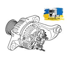Б/у Генератор Renault Magnum Euro 5 (Рено Магнум Євро 5) 7421429789