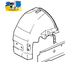 Б/у Подкрылок правого переднего колеса (R, передняя часть) Renault Magnum Euro 5 DXi 13 (Рено Магнум Евро 5 ДХИ) 5010574669