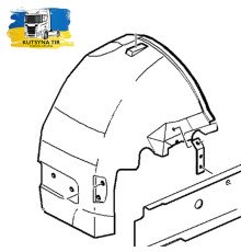 Б/у Підкрилок правого переднього колеса (R, передня частина) Renault Magnum Euro 5 DXi 13 (Рено Магнум Євро 5 ДХІ) 5010574669