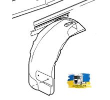 Б/у Подкрылок левого переднего колеса (L, передняя часть) Renault Magnum Euro 5 DXi 13 (Рено Магнум Евро 5 ДХИ) 5010574668