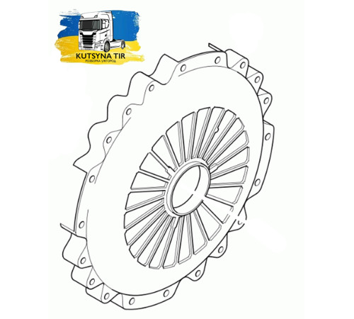 Б/у Корзина зчеплення Scania R Euro 5 HPI (Сканія Р хпі Євро 5) 574976, 574870