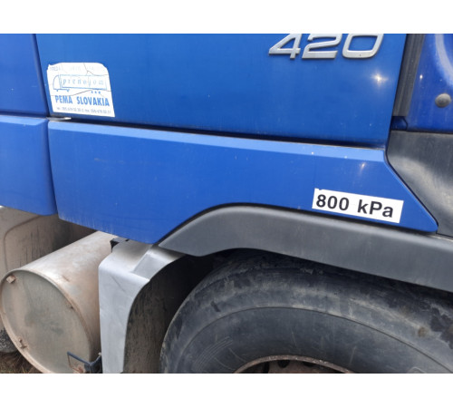 Б/у продовження (накладка) переднього крила, правого (R) Volvo FH12 Euro 3 (Вольво ФШ 12 Євро 3) 3175930
