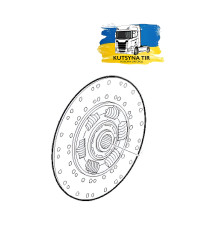 Б/у Диск зчеплення Renault T Truck Range Gama Euro 6 (Рено Т ЕВРО 6) 7422078249