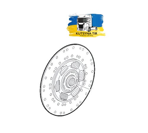 Б/у Диск зчеплення Renault T Truck Range Gama Euro 6 (Рено Т ЕВРО 6) 7422078249