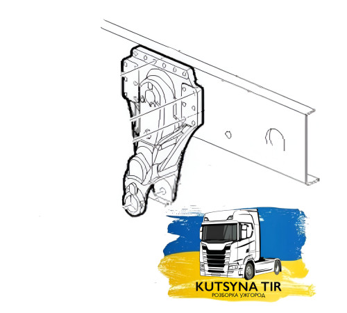 Б/у Кронштейн крепления полурессоры задний Renault T Truck Range Gama Euro 6 (Рено Т ЕВРО 6) 7421682250