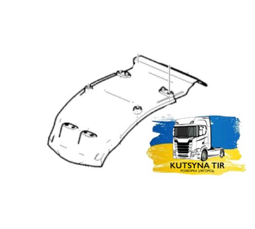 Б/у Подкрылок (внутренняя часть крыла) кабины Renault T Truck Range Gama Euro 6 (Рено Т ЕВРО 6) 7482212926