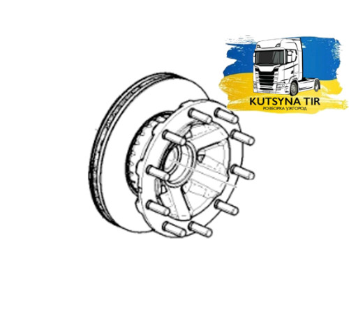 Б/у Ступиця передня Renault T Truck Range Gama Euro 6 (Рено Т ЕВРО 6) 7421116591