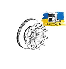 Б/у Ступица передняя Renault T Truck Range Gama Euro 6 (Рено Т ЕВРО 6) 7421116591
