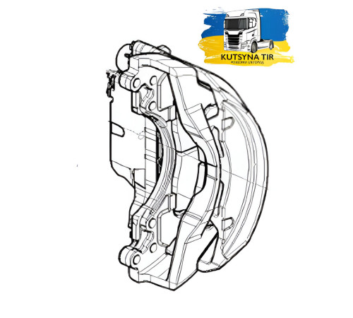 Б/у Гальмівний супорт задній (лівий, правий) Renault T Truck Range Gama Euro 6 (Рено Т ЕВРО 6) 7421487684, 7421487685