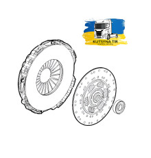 Б/у Комплект зчеплення Renault T DXI11 Truck Range Gama Euro 6 (Рено Т ЕВРО 6) 7421639030, 7422078249, 7401652986