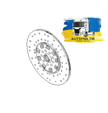 Б/у Диск зчеплення MAN TGX EURO 6 (МАН ТГХ ЕВРО 6) 81303010617