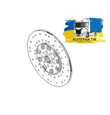 Б/у Диск зчеплення MAN TGX EURO 6 (МАН ТГХ ЕВРО 6) 81303010617