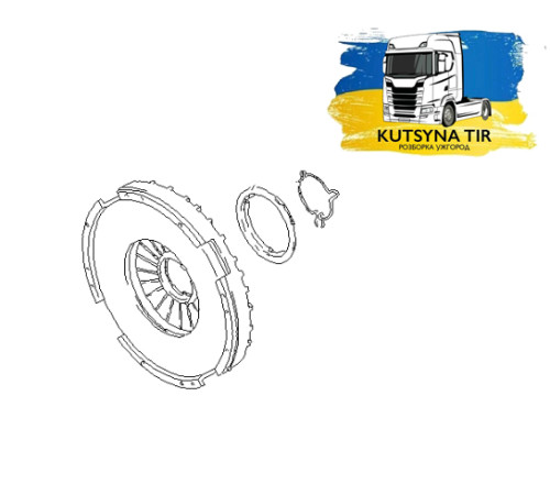 Б/у Корзина сцепления MAN TGX EURO 6 (МАН ТГХ ЕВРО 6) 81303050229