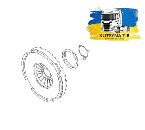 Б/у Корзина зчеплення MAN TGX EURO 6 (МАН ТГХ ЕВРО 6) 81303050229