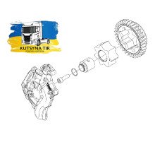 Б/у Масляный насос MAN TGX EURO 6 (МАН ТГХ ЕВРО 6) 51051035038