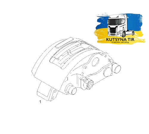 Б/у Гальмівний супорт задній MAN TGX EURO 6 (МАН ТГХ ЕВРО 6) 81508046579