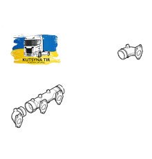 Б/у Випускний колектор DAF XF 105 EURO 5 (ДАФ ХФ 105) 1653370, 1653371, 1653372